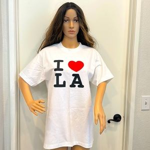 NEW Alstyle Apparel & Activewear I ♥️ LA White T-Shirt